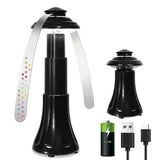 Camping Lantern/Fly Repellent Fan. Compact Size, Easy Storage, Multi-Functional Food Fan: Daytime Fly Deterrent, Nighttime Dining Illumination