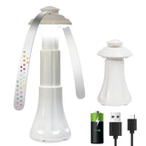 Camping Lantern/Fly Repellent Fan. Compact Size, Easy Storage, Multi-Functional Food Fan: Daytime Fly Deterrent, Nighttime Dining Illumination