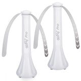 Fly Fans for Outdoor Tables, Fly Bug Mosquito Repellent Fans with Holographic Blades, USB or Batteries Powered, Soundless and Portable Fly Fan for Outdoor Picnic Pool Camping BBQ Party
