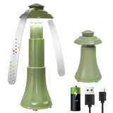 Camping Lantern / Fly Repellent Fan. USB Rechargable, Compact Size, Easy Storage, Multi-Functional Food Fan: Daytime Fly Deterrent, Nighttime Dining Illumination